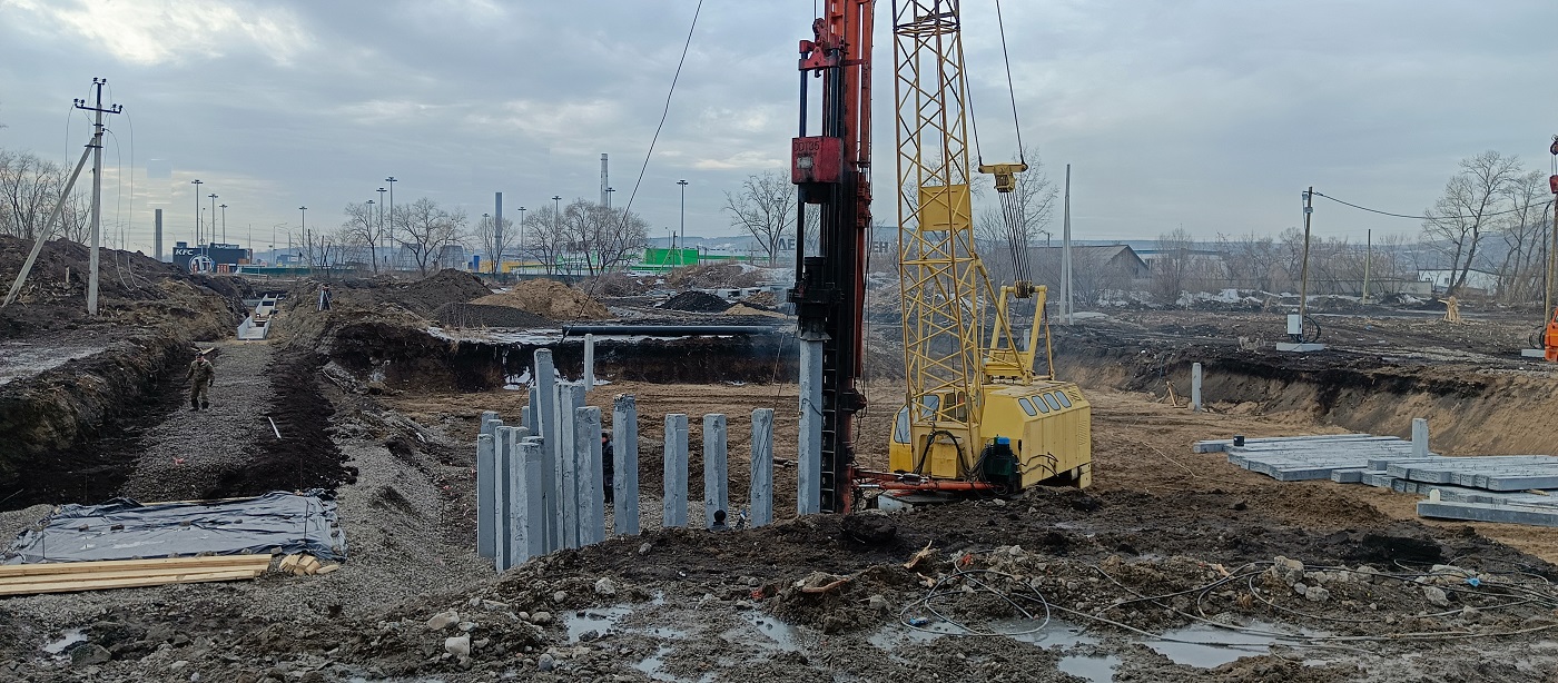 Аренда сваебоя для забивки бетонных свай в Вытегре