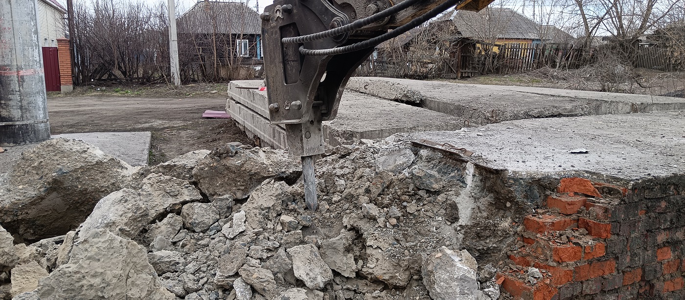 Услуги и заказ гидромолотов для демонтажных работ в Череповце